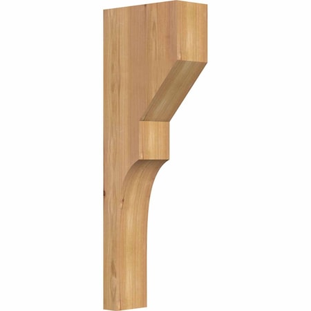 Ekena Millwork Monterey Smooth Corbel, Western Red Cedar, 3 1/2"W x 8"D x 24"H COR04X08X24MON00SWR